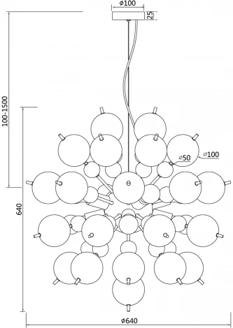 Подвесная люстра Maytoni Bolla MOD133PL-08BS