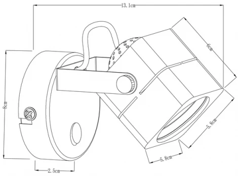 Спот Arte Lamp Lente A1314AP-1CC