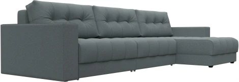 Диван угловой с декором Лига-049 НПБ Лонг Лига Диванов (Рогожка) арт.128291