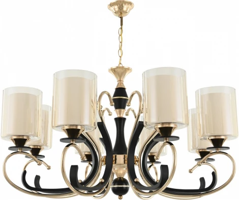 Подвесная люстра Arte Milano Florentia-2237 302237/8 Bk/Gd (220V, на цепи)