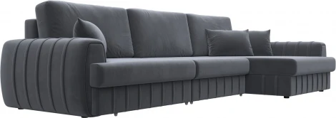 Диван угловой Лига-057 НПБ Лонг угол правый Лига Диванов (Велюр) арт.129300