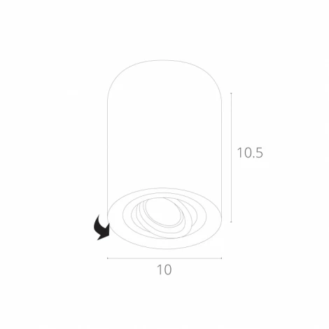 Накладной точечный светильник Arte Lamp Falcon A5645PL-1WH (220V, круглые)
