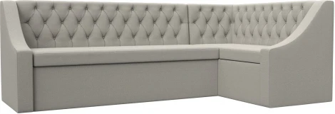 Диван кухонный угловой Мерлин правый угол (Бежевый/Рогожка) Лига Диванов арт.122512