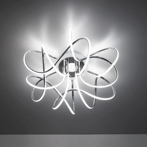 Потолочная люстра светодиодная с управлением смартфоном Citilux Джемини Смарт CL229A161E RGB (220V, умный дом - Алиса, Маруся, Сири)