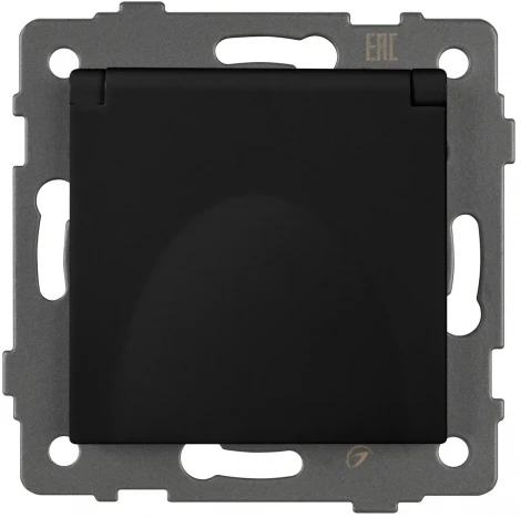 Механизм розетки влагозащищённый SCT-MCP-PL-BK-V (250V, 16A) (Arlight) 049835