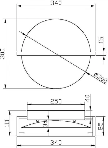 Настенный светильник Maytoni Mira MOD279WL-L14B3K (LED, 220V, круглые)