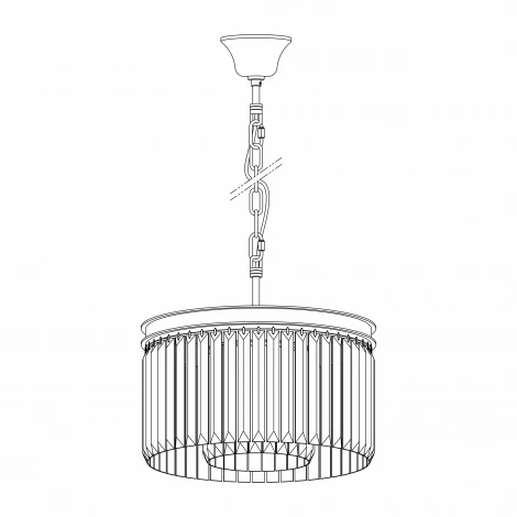 Подвесная люстра Citilux Мартин CL332081 (220V, хрусталь, на цепи, круглые)