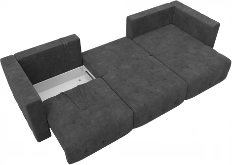 Диван угловой Лига-052 НПБ Лонг угол универсальный Лига Диванов (Велюр) арт.128831