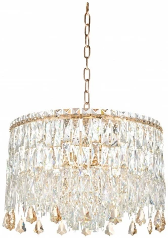 Подвесная люстра Fluorite The Empress FL1061-14P (220V, хрусталь, на цепи, круглые)