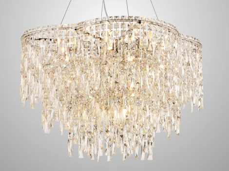 Подвесная люстра Crystal Lux ABRIL SP12 (220V, на тросе)