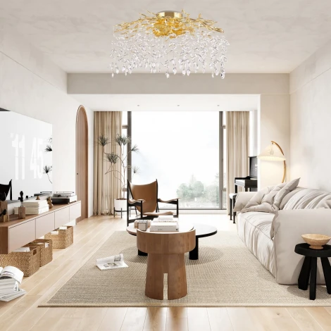 Потолочная люстра хрустальная Arte Milano Milano-3 23312.850.7.G9.B GD (220V)