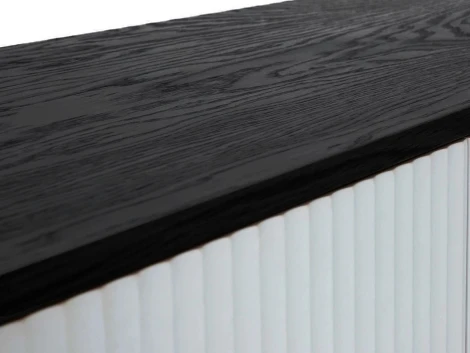 Тумба прикроватная Mikko ОГОГО Обстановочка! (МДФ,Шпон/Бежевый,Черный) арт.895891