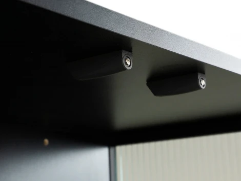 Витрина большая ОГОГО The One (ЛДСП,Металл,Стекло/Черный)