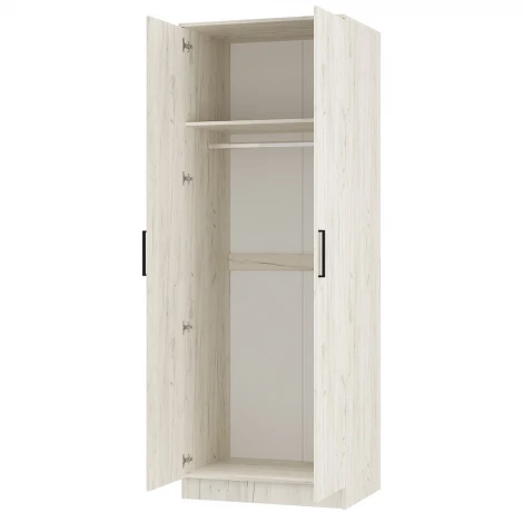 Шкаф БТС 2-х створчатый Фиеста, Дуб крафт белый