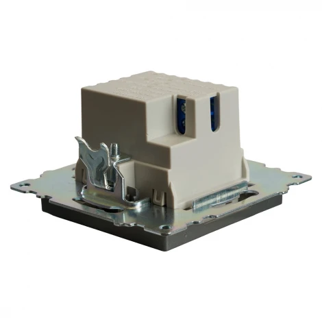 Розетка USB Type A+С (графит) Stekker Катрин 50052