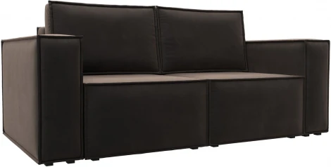 Диван прямой Куба мини (Коричневый/Велюр) Лига Диванов арт.121874