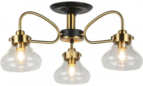 Потолочная люстра на штанге Imex MD.73963-3-S-BK+BR