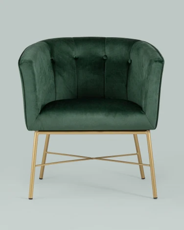 Кресло Stool Group Шале велюр зеленый УТ000005601