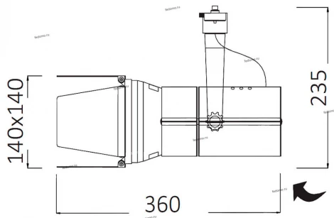 Трековый светильник Arte Lamp Obiettivo A6312PL-1BK