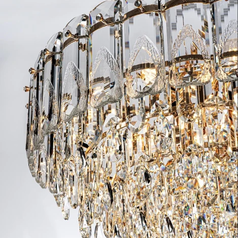 Подвесная люстра хрустальная Modelux MODELUX ML.7220.600 GD