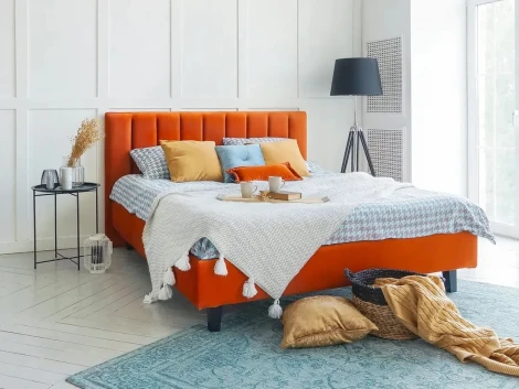 Кровать Queen II Sofia L 1600 ОГОГО (арт.577474), (Ткань/Бирюзовый)