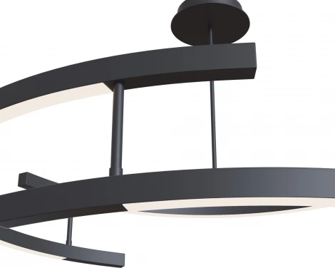Подвесной светильник Maytoni Line MOD016PL-L52BK (LED, 220V, на тросе)