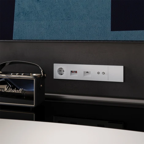 Розетка телевизионнная оконечная TV+SAT (белый матовый) Voltum S70 VLS060402