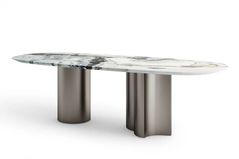 160KD-60081 Стол обеденный, мрамор Picasso 280*120*77см Garda Decor