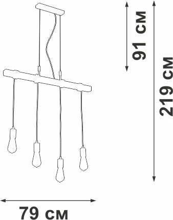 Подвесной светильник Vitaluce V47160-7/4S (220V, на тросе)