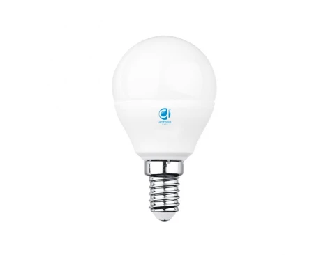 Лампочка светодиодная шар белая колба E14 6 Вт 510 lm 4200K холодное свечение Ambrella Present 204014