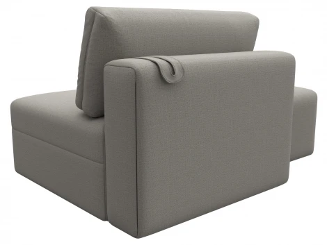 Модули диван и пуф Лига-060 НПБ (ЛДСП,Брус,Фанера,Рогожка/Бежевый) Лига Диванов 129738