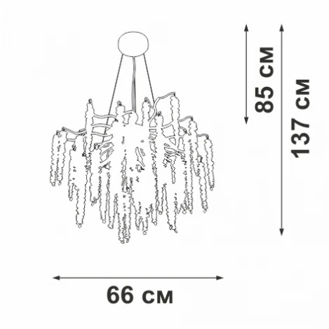 Подвесная люстра Vitaluce V28550-1/7S