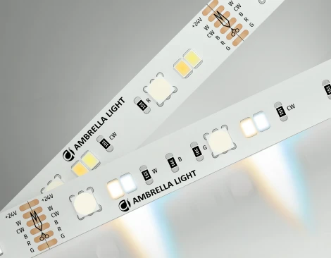 Светодиодная лента RGB с регулировкой температуры света Ambrella Illumination GS4501 5050+2835 90Led 13W/m 24V IP20