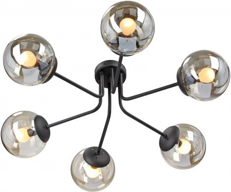 Потолочная люстра на штанге V4998-1/6PL Vitaluce (220V, шар)