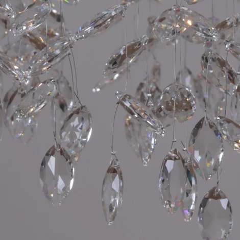 Подвесная люстра хрустальная Reluce 08180-0.4-06 CR (220V, на тросе)