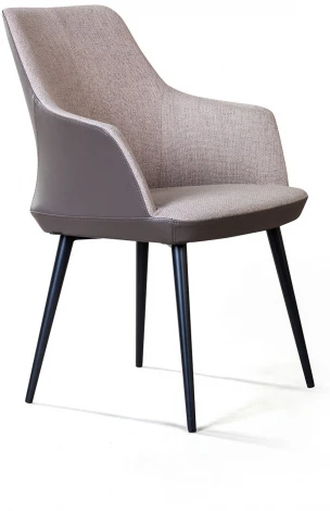 Стул с подлокотниками Top Concept Frank, рогожка комби бежевый