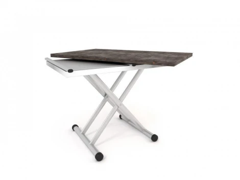 Стол трансформер журнальный обеденный Эцталь Серебристый