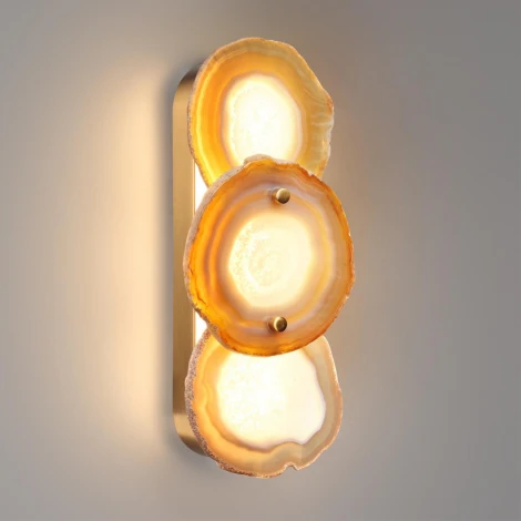 Настенный светильник Odeon Light Agate 7065/10WLB  бронзовый/металл/акрил/темный агат LED 10W 3000K 220V