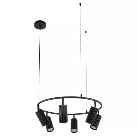 Подвесной светильник с гибким неоном MyFar Alex MR2170-6P (220V, на тросе, круглые)