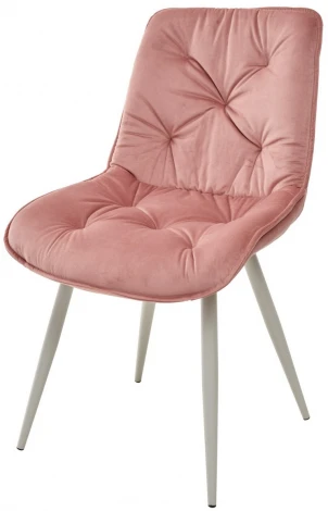 Обеденный стул M-City MONACO UF910-08 PINK, велюр/капучино каркас