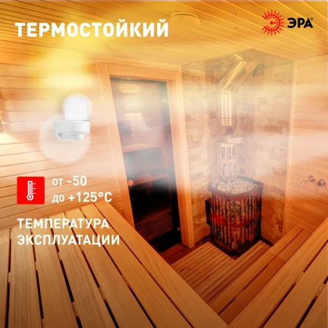 Настенный светильник влагозащищенный ЭРА НББ 01 НББ 01-60-003