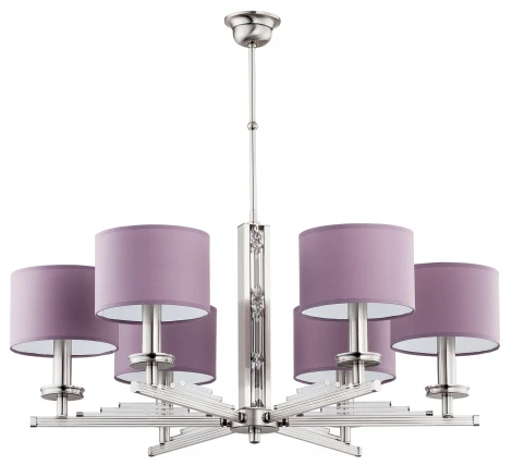 Потолочная люстра на штанге Kutek Natalia NAT-ZW-6(N/A) (220V, хрусталь Swarovski)