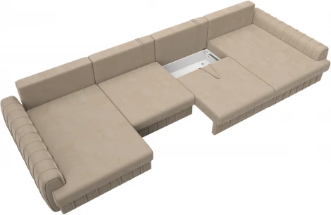 Диван П-образный Лига-057 НПБ Лонг Лига Диванов (Велюр) арт.129326