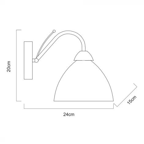 Бра Arte Lamp Milanese A4530AP-1AB