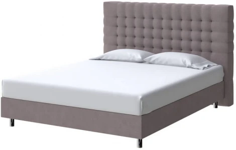 PROxSON Кровать Tallinn Boxspring Standart (Ткань: Рогожка Тетра Мраморный) 80x200