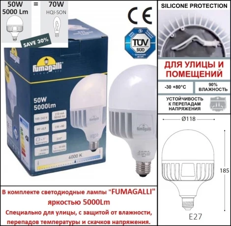 Наземный фонарь Horeb Ofir/Simon 2L U33.208.R20.AXH27 (220V, IP55)
