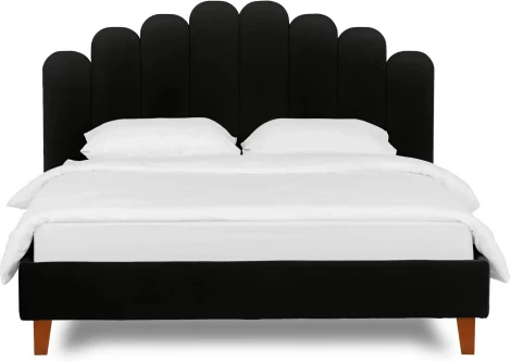 Кровать Queen II Sharlotta L 1600 ОГОГО (арт.577096), (Ткань/Черный)