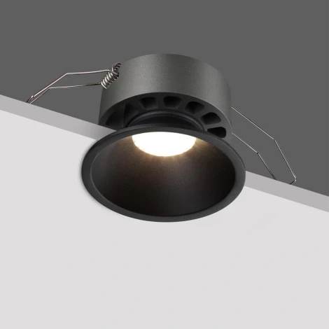 Встраиваемый светильник светодиодный Novotech Nova 359852 черный с переключателем цв. температуры  LED 12W 220V 2700К\3200К\4000К