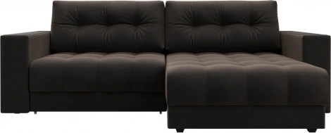 Диван угловой с декором Лига-049 НПБ Лига Диванов (Велюр) арт.128459