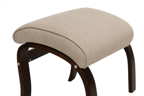 Пуф Leset Универсальный с кантом 4687206818293 Фанера,Шпон, Рогожка, Бежевый, Орех